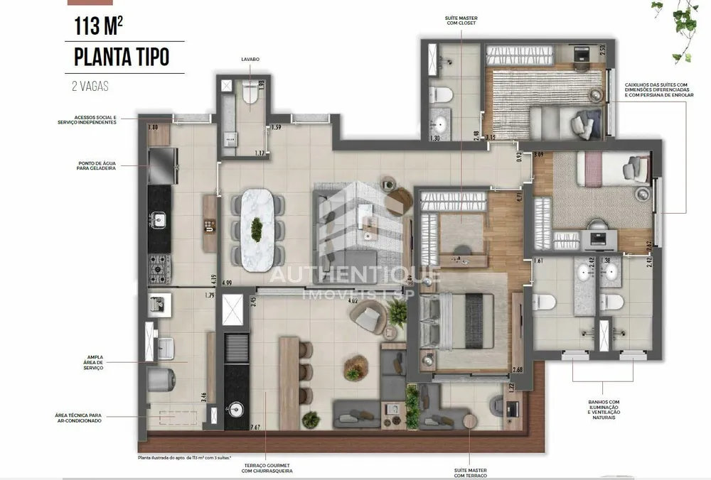 Apartamento, 3 quartos, 113 m² - Foto 19