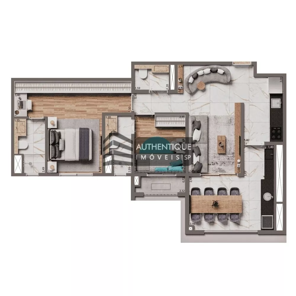 Apartamento, 2 quartos, 67 m² - Foto 2