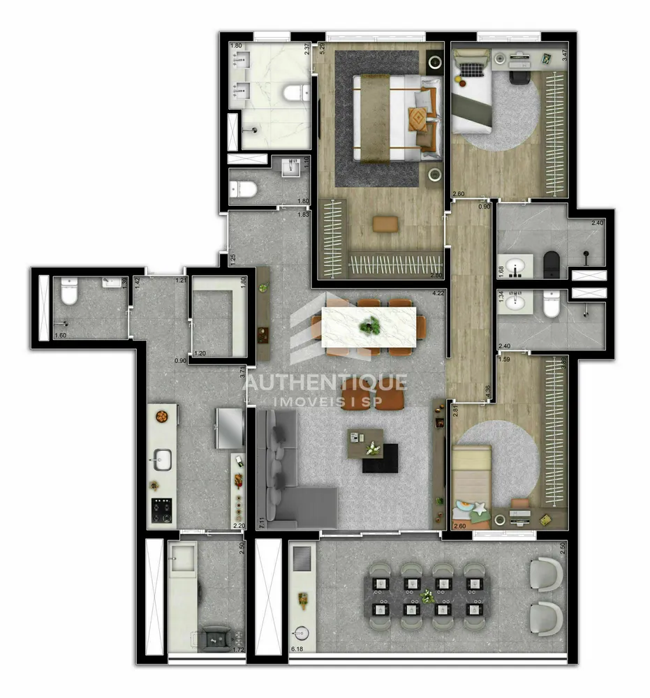 Apartamento, 3 quartos, 104 m² - Foto 6