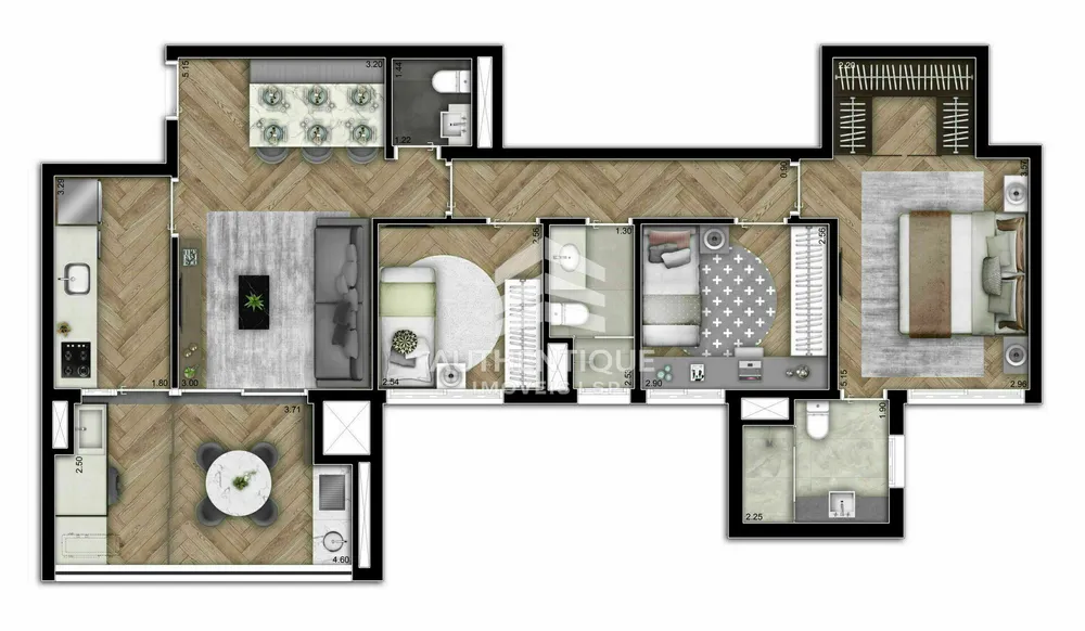 Apartamento, 3 quartos, 104 m² - Foto 4
