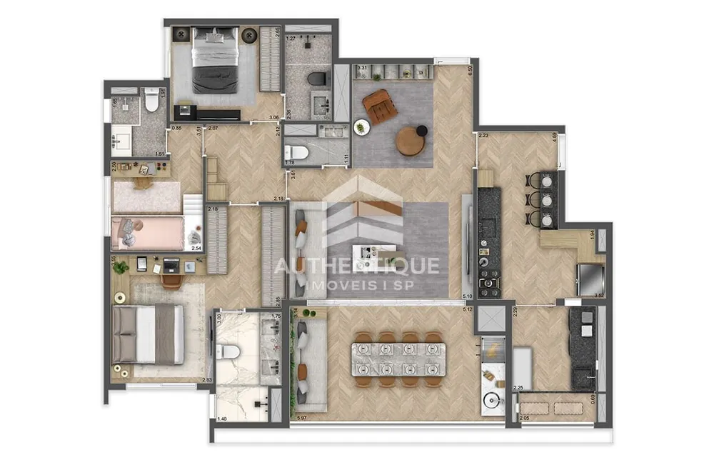 Apartamento, 4 quartos, 132 m² - Foto 10