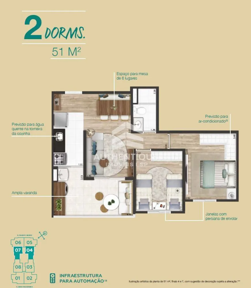 Apartamento, 2 quartos, 53 m² - Foto 17