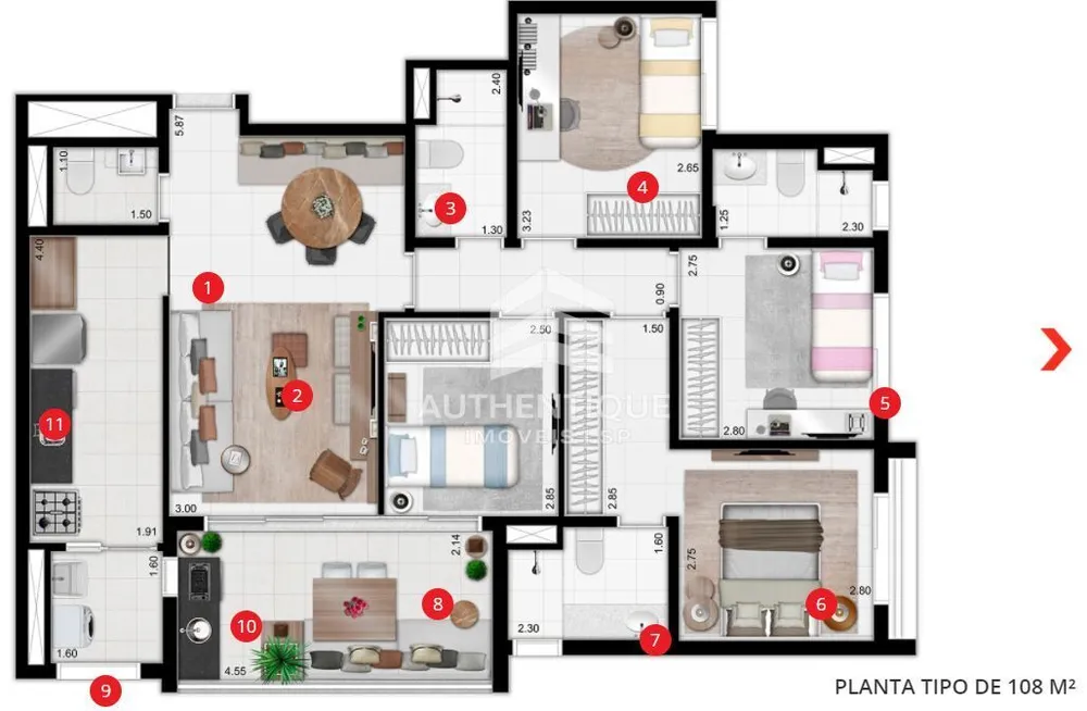 Apartamento, 3 quartos, 81 m² - Foto 6