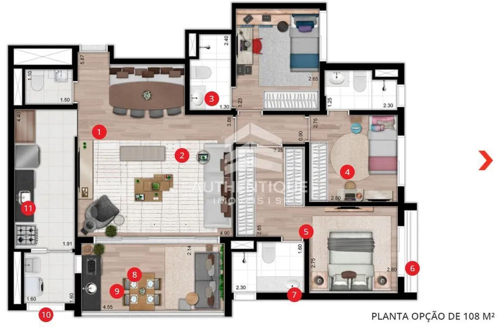 Apartamento, 3 quartos, 81 m² - Foto 7