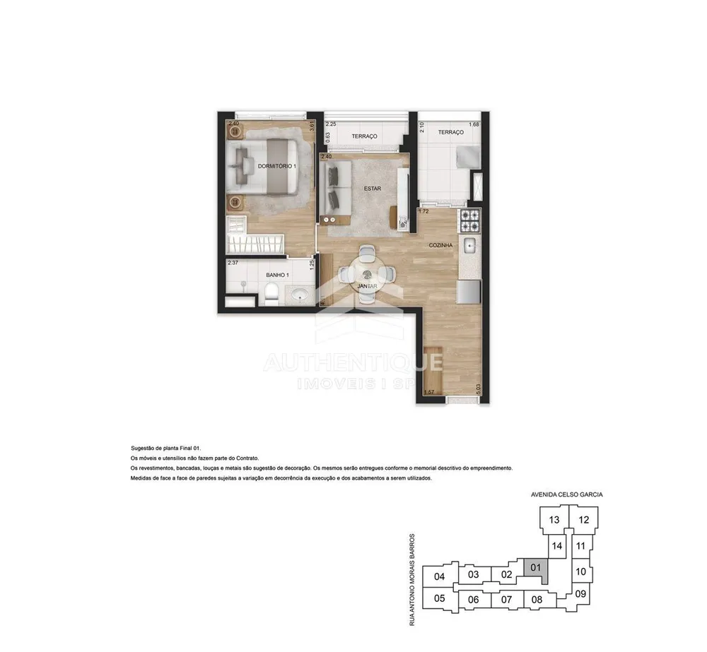 Apartamento, 1 quarto, 43 m² - Foto 20