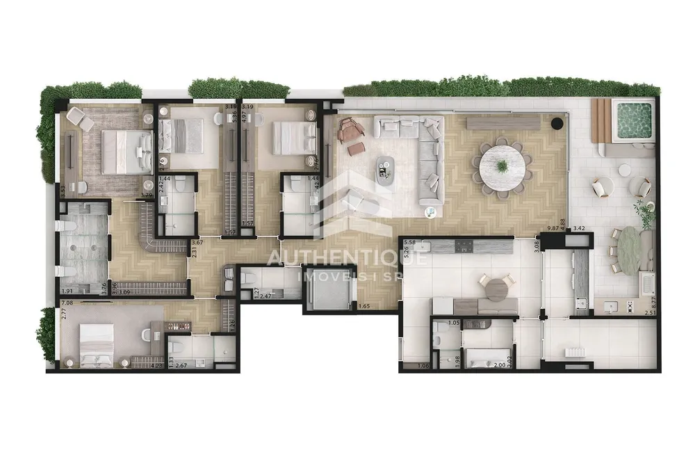 Apartamento, 4 quartos, 309 m² - Foto 9