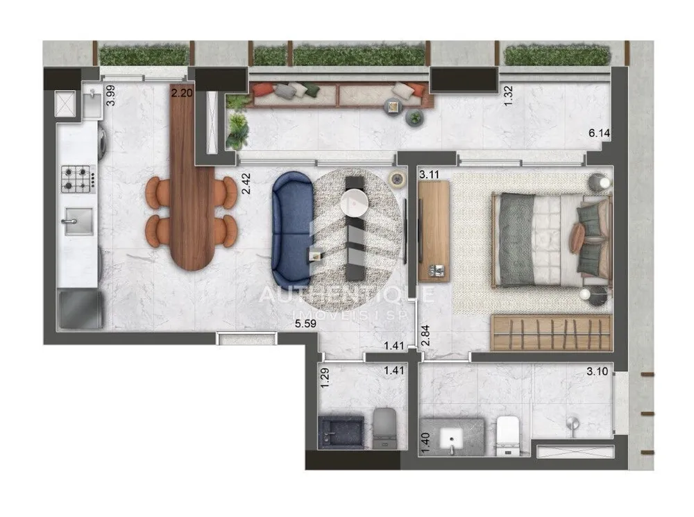 Apartamento, 2 quartos, 157 m² - Foto 9