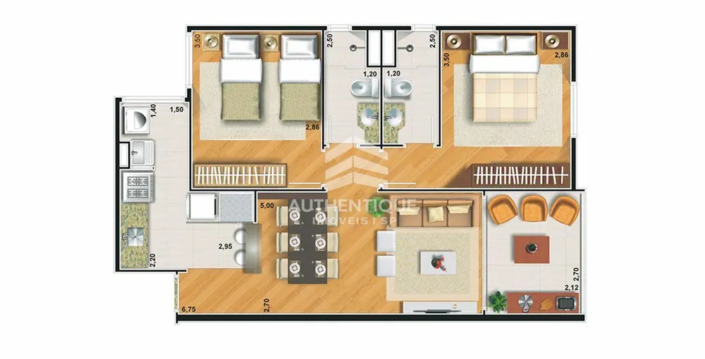 Apartamento, 2 quartos, 64 m² - Foto 41