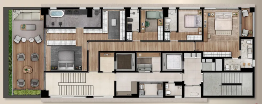 Apartamento, 4 quartos, 252 m² - Foto 12