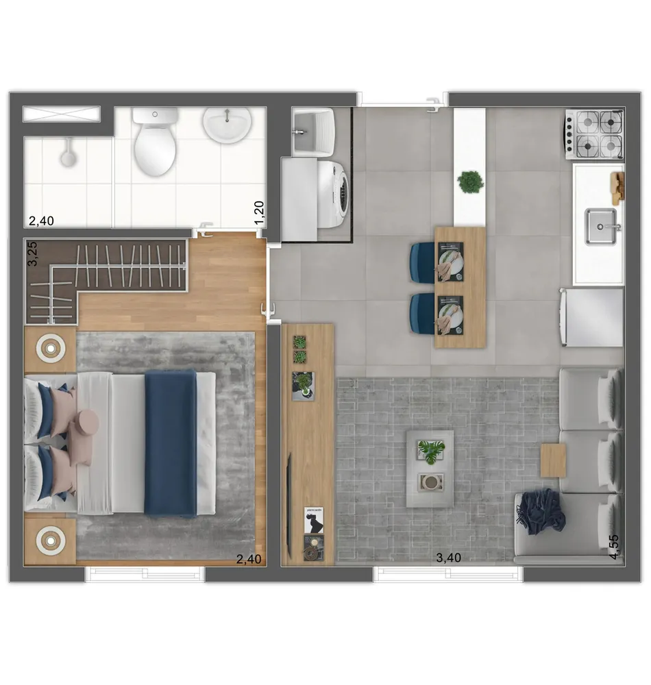 Apartamento, 2 quartos, 31 m² - Foto 13
