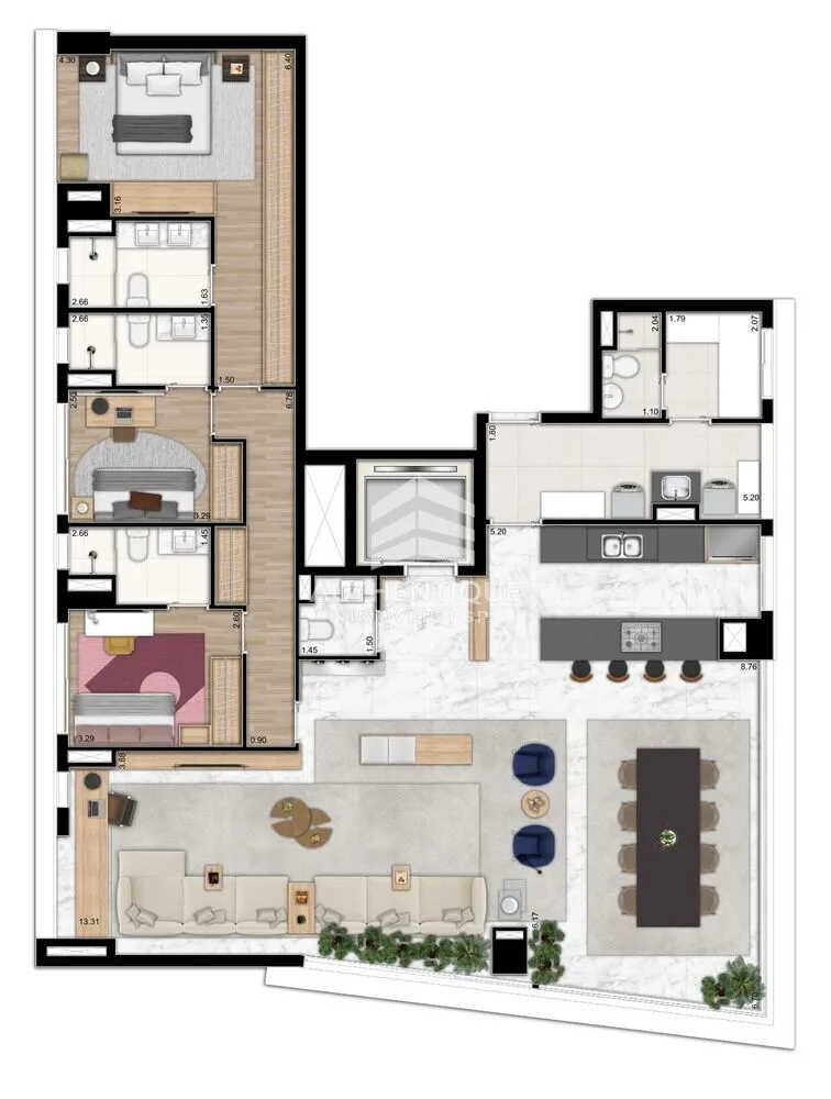 Apartamento, 2 quartos, 185 m² - Foto 9