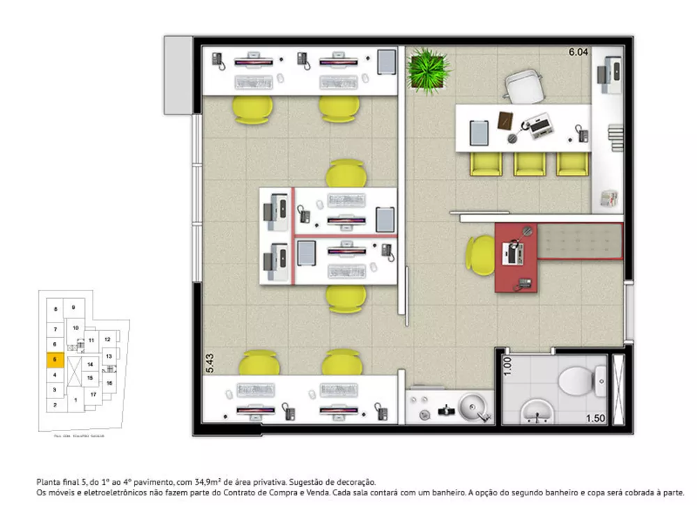 Sala-Conjunto, 51 m² - Foto 11