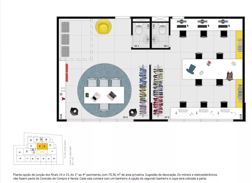 Sala-Conjunto, 51 m² - Foto 12