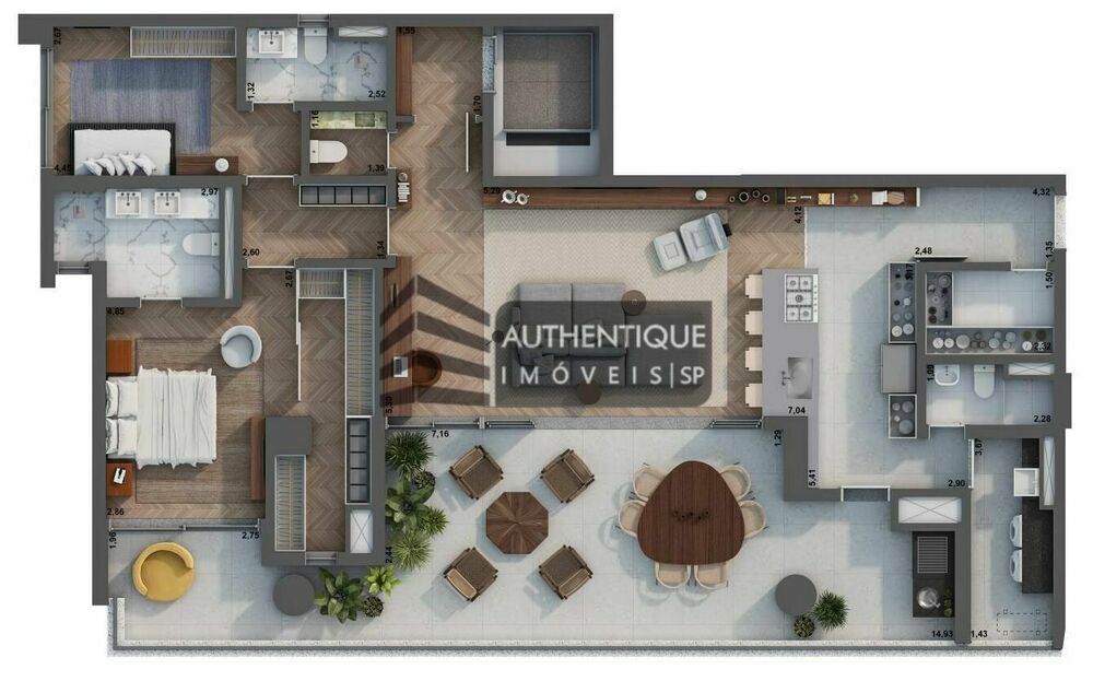 Cobertura, 4 quartos, 357 m² - Foto 2