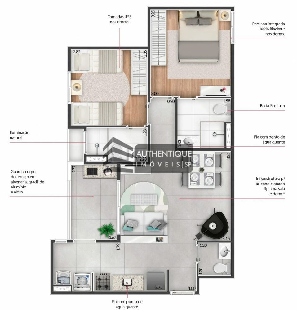 Apartamento, 2 quartos, 60 m² - Foto 15
