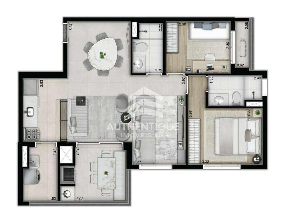 Apartamento, 3 quartos, 89 m² - Foto 9