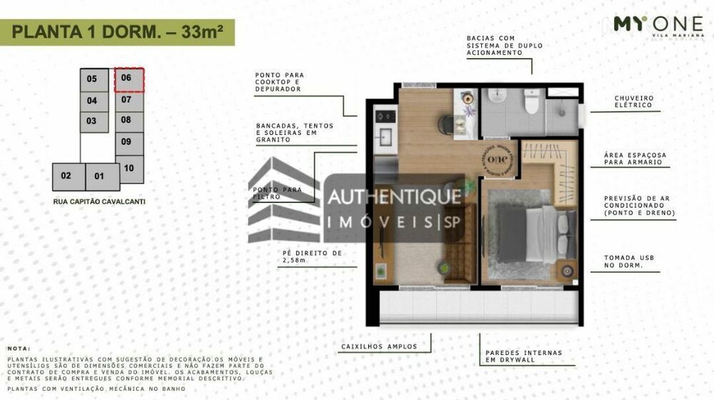 Apartamento, 1 quarto, 33 m² - Foto 12