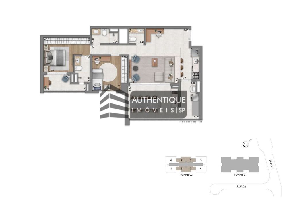Apartamento, 2 quartos, 77 m² - Foto 38