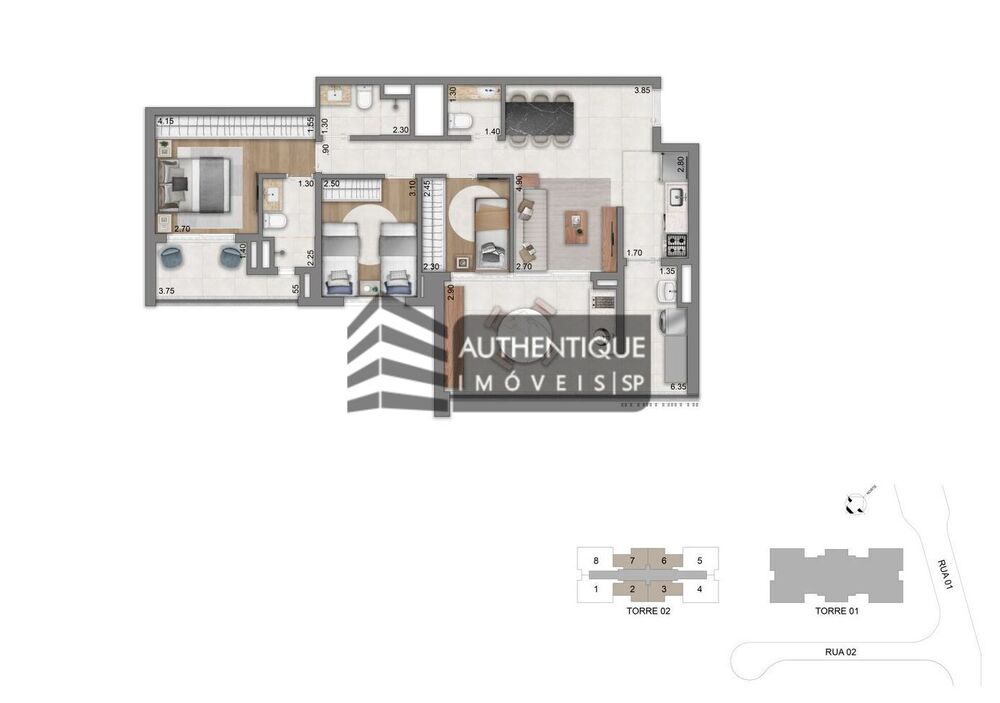 Apartamento, 2 quartos, 77 m² - Foto 8