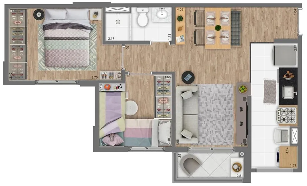 Apartamento, 2 quartos, 78 m² - Foto 16
