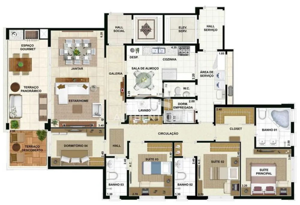 Apartamento, 4 quartos, 159 m² - Foto 16