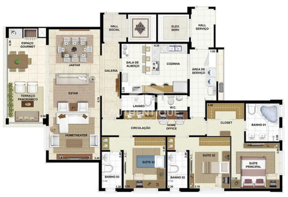 Apartamento, 4 quartos, 159 m² - Foto 15