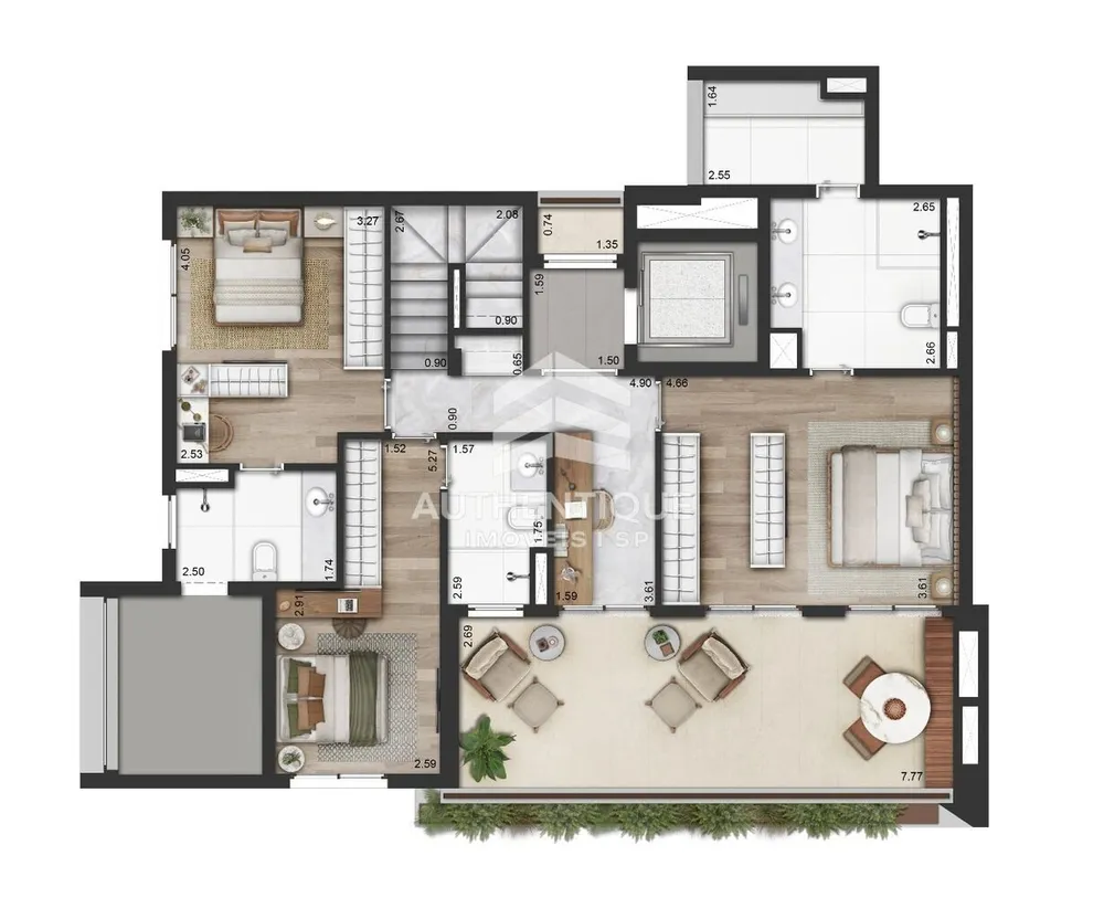 Cobertura, 3 quartos, 247 m² - Foto 10