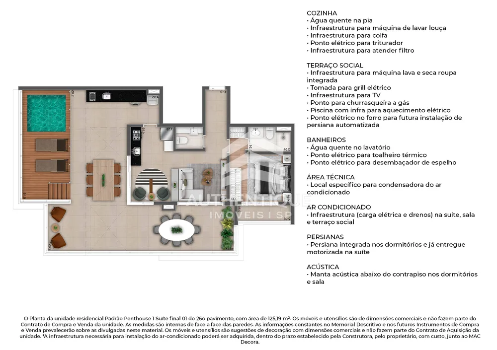 Cobertura, 1 quarto, 103 m² - Foto 19