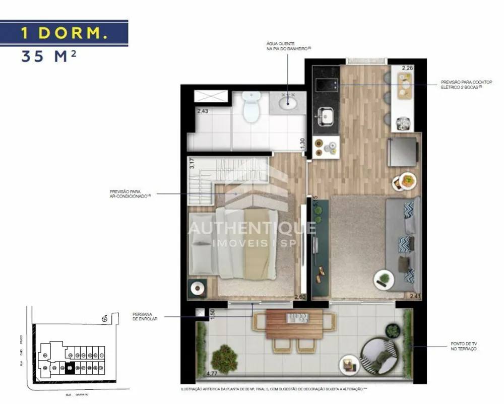 Apartamento, 1 quarto, 28 m² - Foto 12