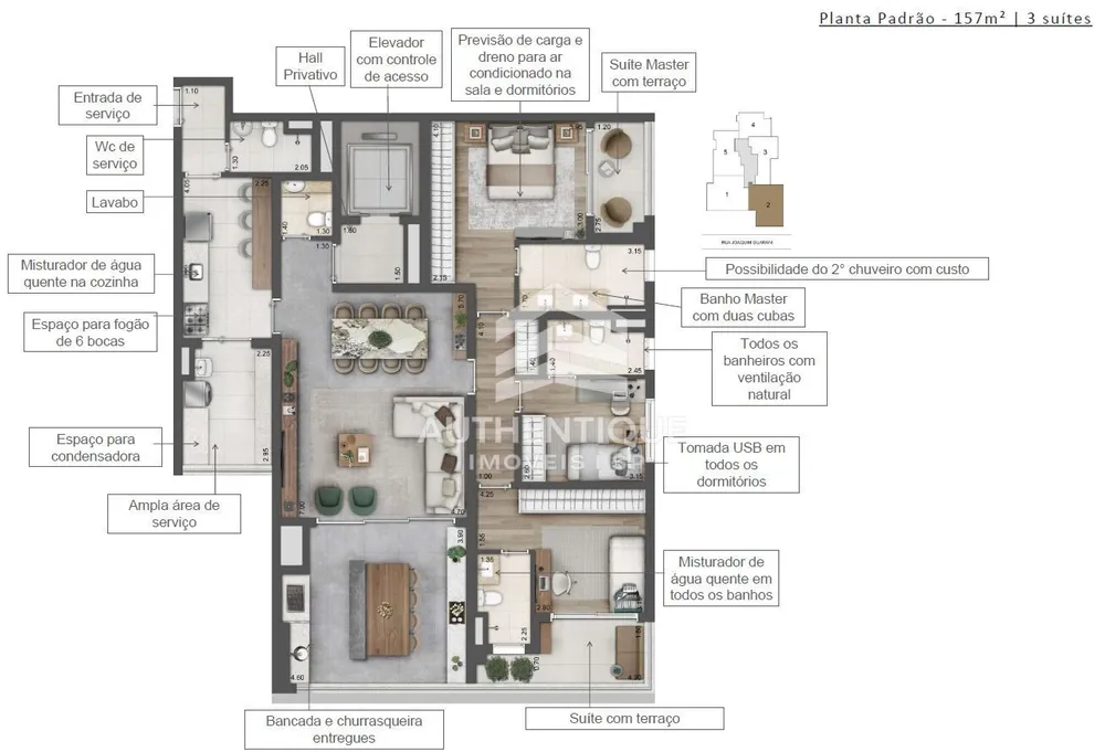 Apartamento, 3 quartos, 157 m² - Foto 12