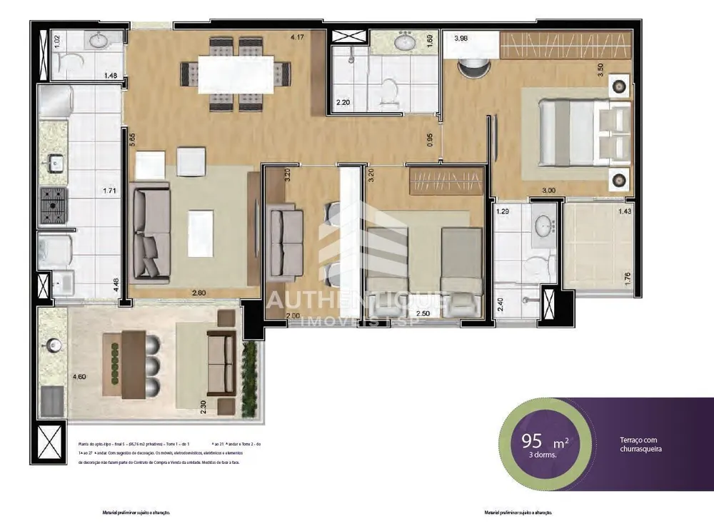 Apartamento, 3 quartos, 95 m² - Foto 9