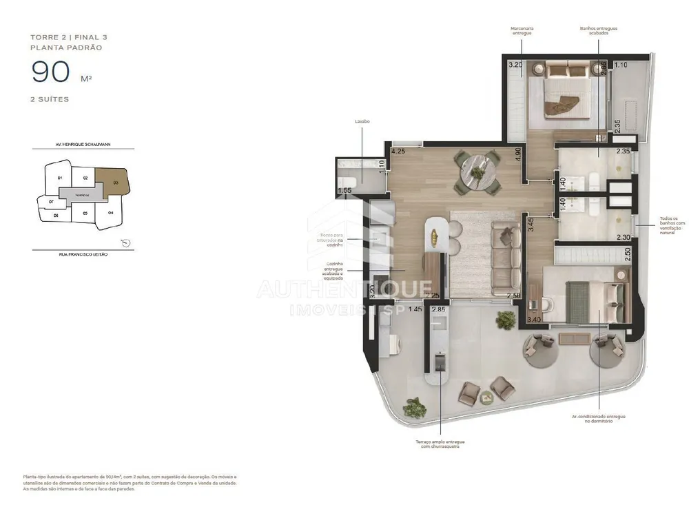 Apartamento, 1 quarto, 45 m² - Foto 1