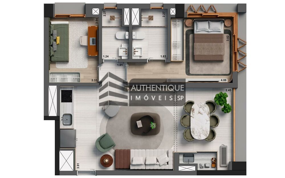 Apartamento, 3 quartos, 70 m² - Foto 27