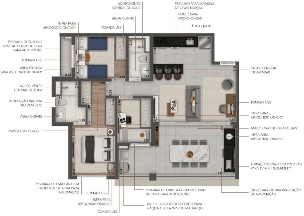 Apartamento, 3 quartos, 92 m² - Foto 38