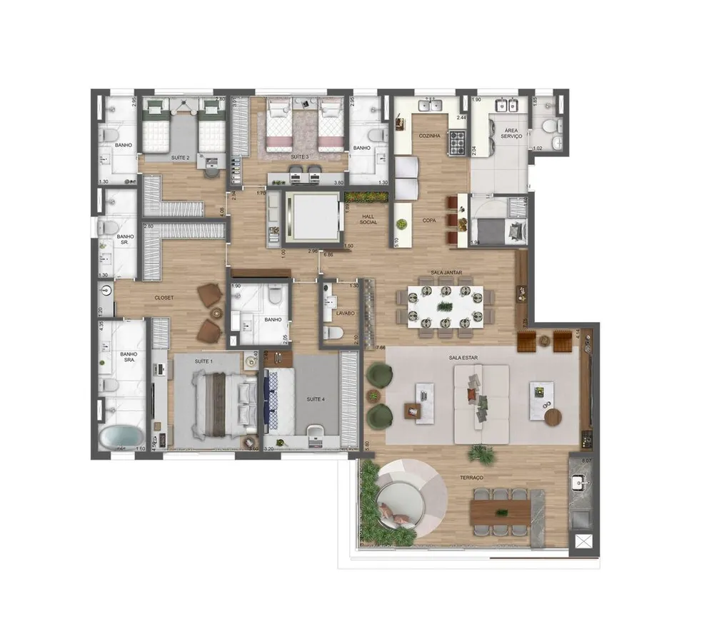 Cobertura, 4 quartos, 388 m² - Foto 10