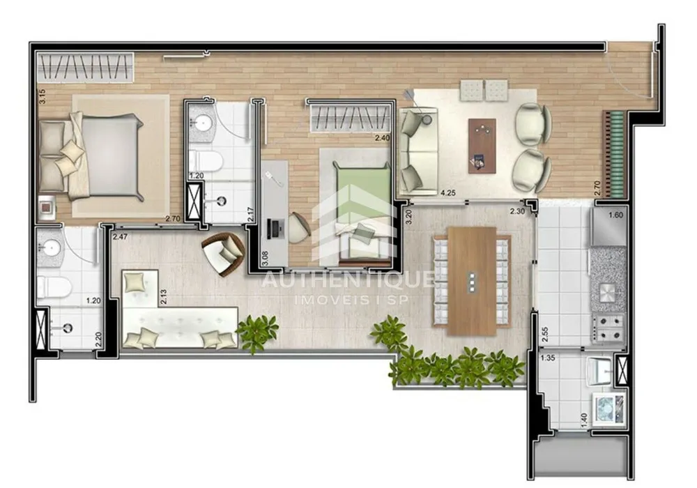 Apartamento, 2 quartos, 72 m² - Foto 16