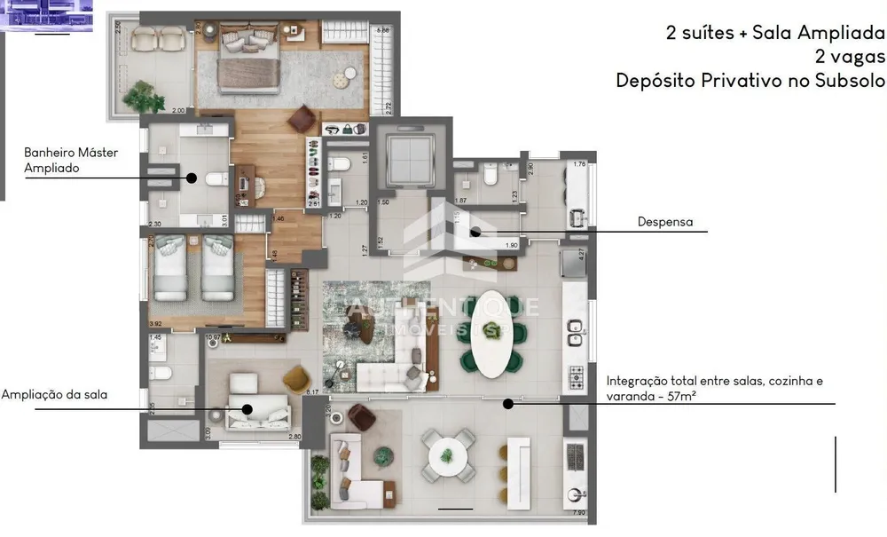 Apartamento, 3 quartos, 158 m² - Foto 11