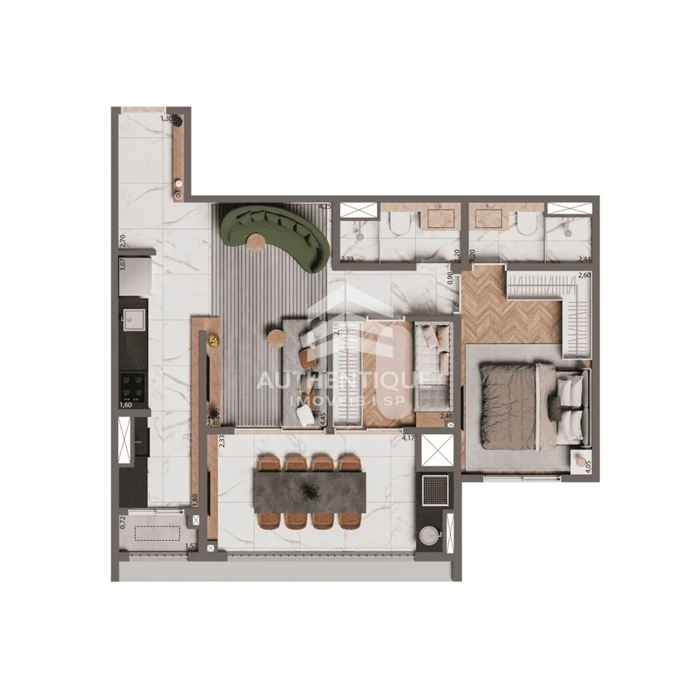 Apartamento, 2 quartos, 74 m² - Foto 8
