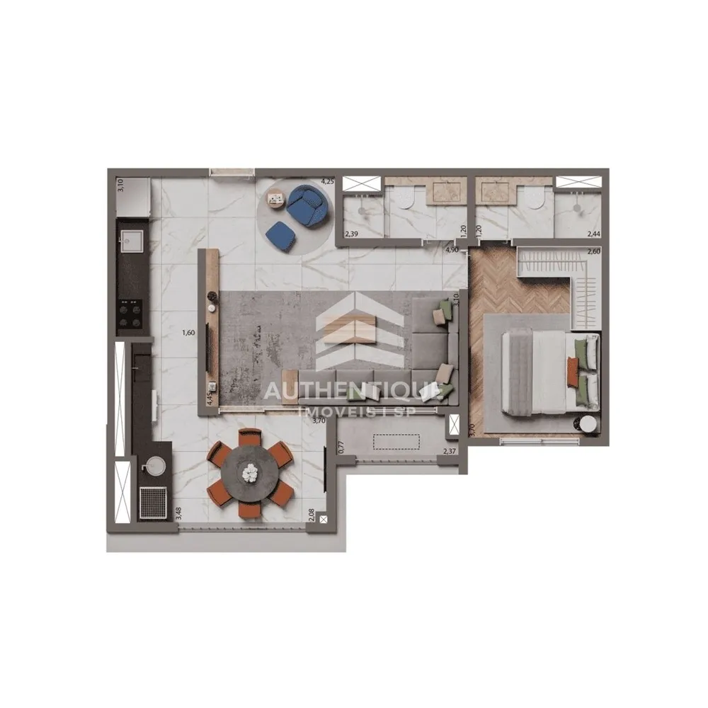 Apartamento, 2 quartos, 74 m² - Foto 6