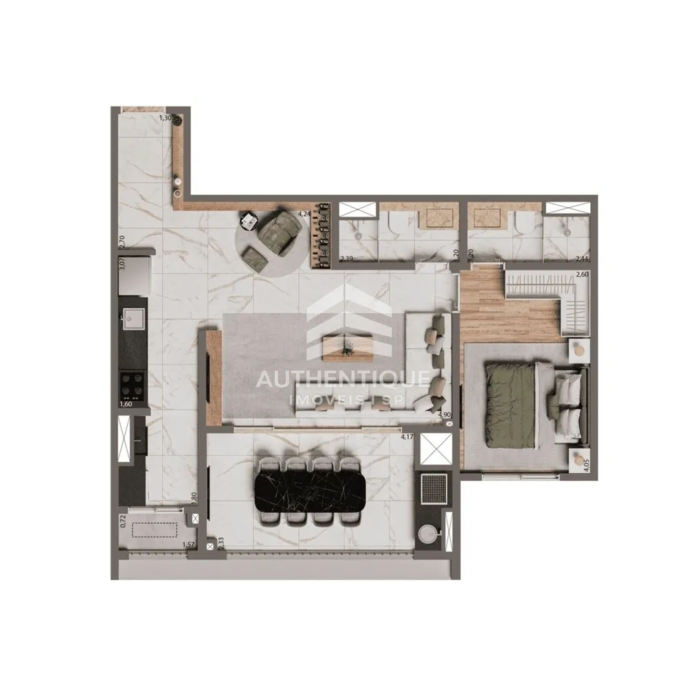 Apartamento, 2 quartos, 74 m² - Foto 7