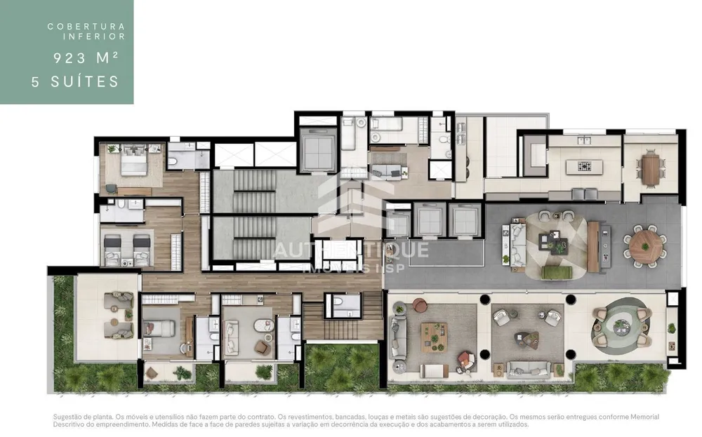 Cobertura, 5 quartos, 923 m² - Foto 15