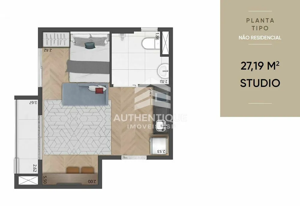Apartamento, 1 quarto, 27 m² - Foto 8