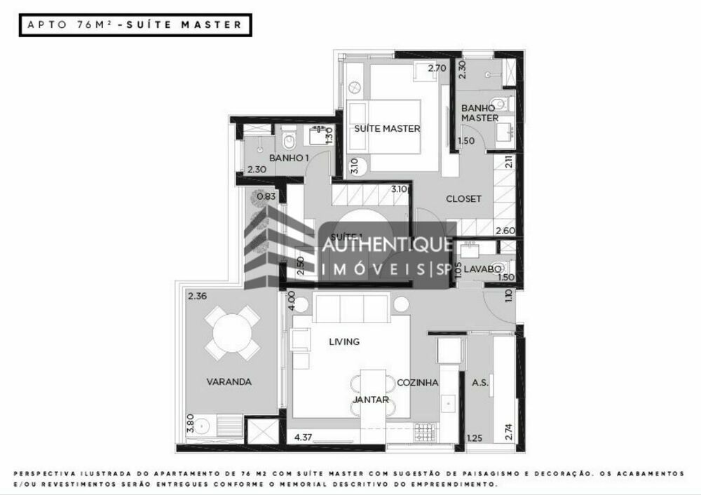 Cobertura, 2 quartos, 136 m² - Foto 6