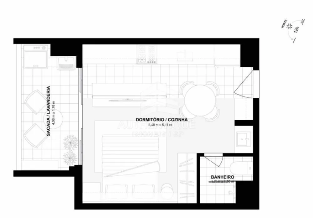 Apartamento, 1 quarto, 37 m² - Foto 10