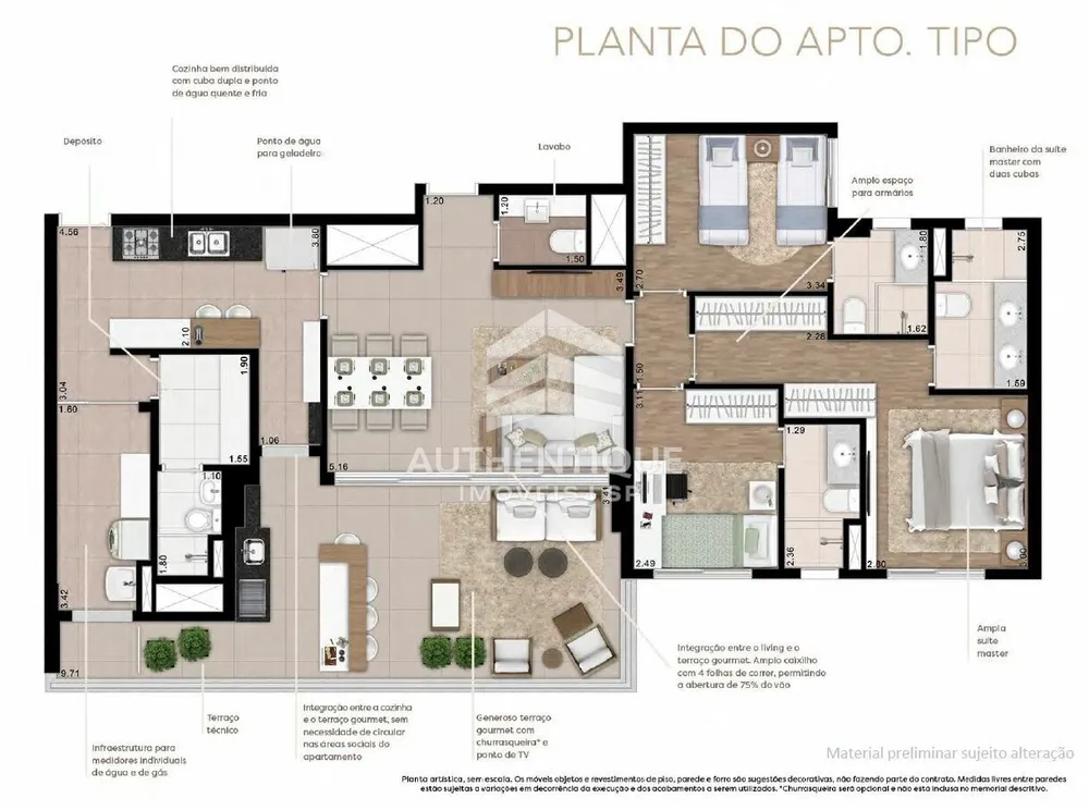 Apartamento, 3 quartos, 131 m² - Foto 12