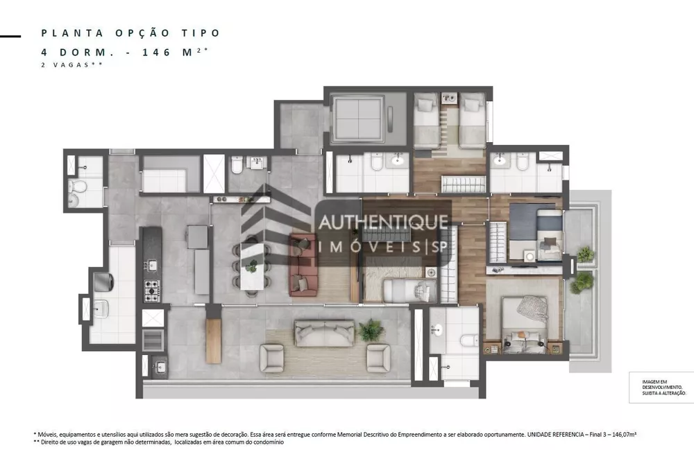 Cobertura, 4 quartos, 146 m² - Foto 5