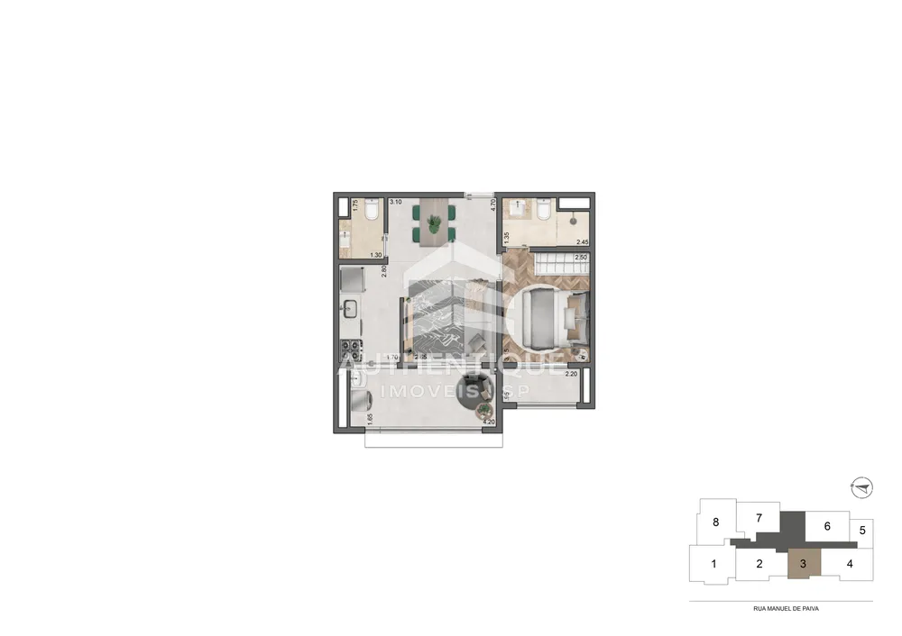 Apartamento, 2 quartos, 70 m² - Foto 40