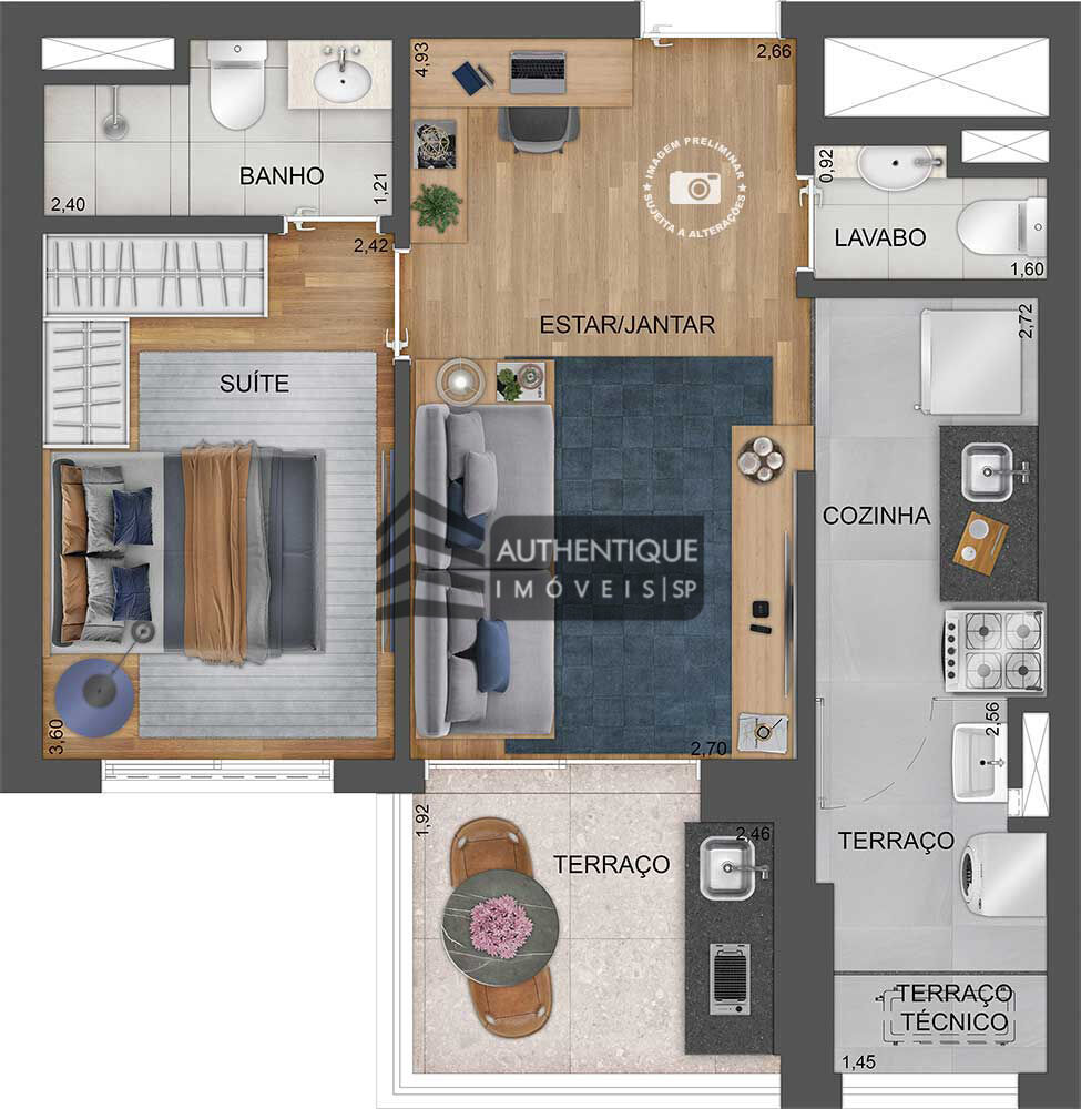 Apartamento, 1 quarto, 28 m² - Foto 17