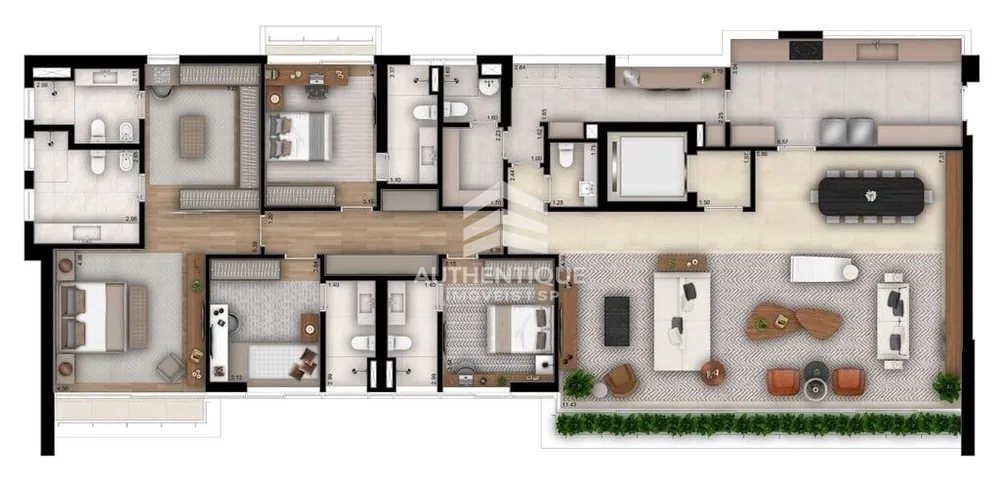 Cobertura, 3 quartos, 418 m² - Foto 7