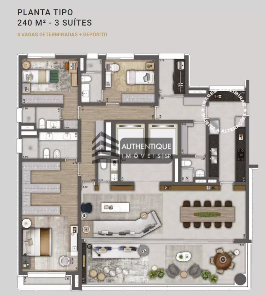 Apartamento à venda com 4 quartos, 298m² - Foto 24